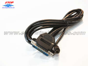 cable assembly for D-sub to 8pin connector