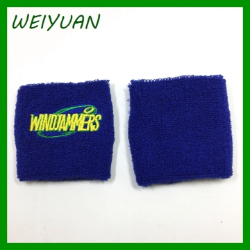 Supply custom embroidered cotton sports wristband support