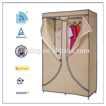 Portable Wardrobe Storage Closet Organizer - Coffee