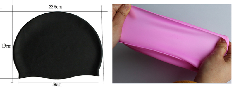 Eco-Friendly Oem Swimming Pool 100% Solid Silicone Swimming Cap