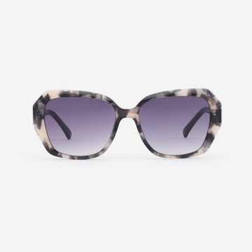 Angular Square bevel Acetate Women's Sunglasses