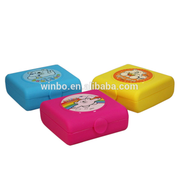 Cartoon kids plastic lunch box