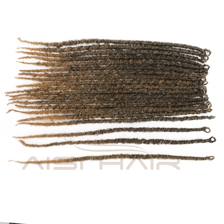 Aisi Hair 16 Inch Ombre Color Goddess Dreadlocks Crochet Braids 20 Inch Faux Locs Afro Braiding Hair Extensions for Black Women