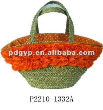 Sea grass beautiful handmade lady handbag with handle