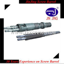 Counter Rotating Conical Twin Screw and Barrel
