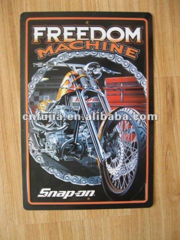 Custom advertising aluminum sign ,aluminum outdoor sign ,motocycle advertising sign