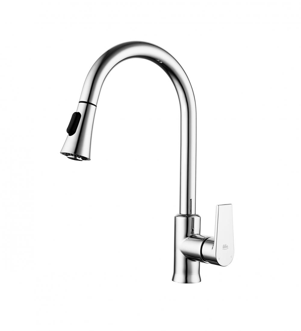 brass tap Pull out kitchen mixer