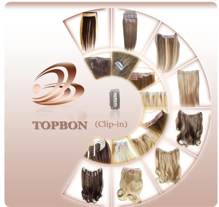 The Best Quality Interval Colors Mixed Colors Piano Colors Color One Piece Human Virgin Hair Clip Hair Extensions