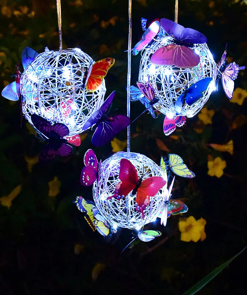 Enchanting Solar-Powered Butterfly String Lights for Garden Ambiance