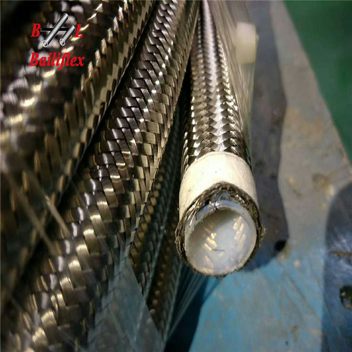 High pressure stainless steel 304 braided ptfe hose R14 manufacturer