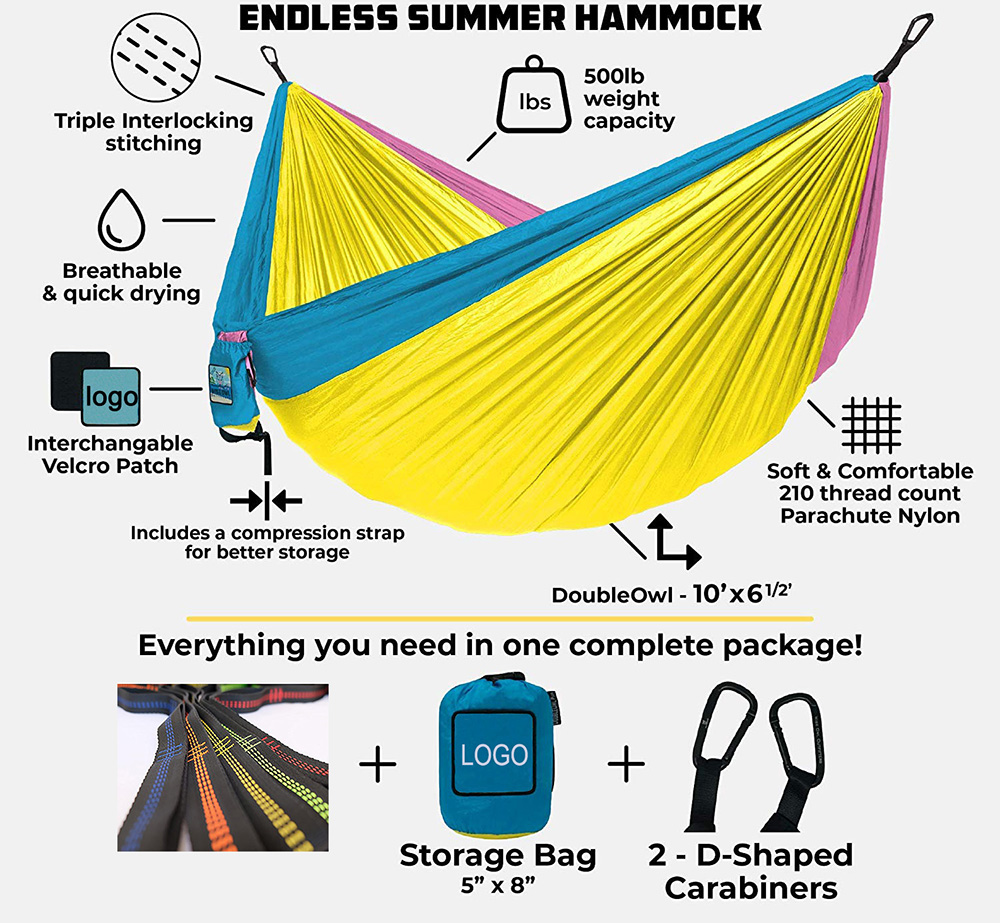 Camping Hammock with Ropes