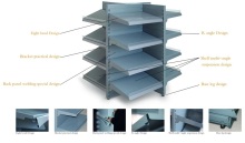 double sided display rack