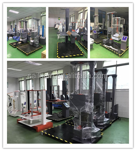 Battery cell phone electronic products drop testing machine for package products