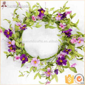 20''Decorative artificial flower wreath, wreath hanger, foam wreath, plastic wreath frame, spring door wreaths, wholesale wreath