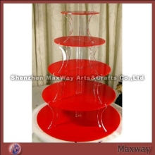 Red Counter Acrylic Cake Stand