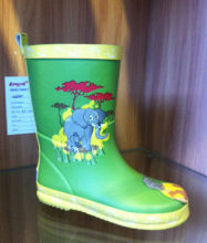 Printing Elephant Childrens Rubber Rain Boots Dirty-resistant