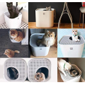 Cat Pet Litter Box innehåller återanvändbar liner