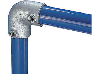 Hot galvanized cast iron obtuse angle elbow clamp