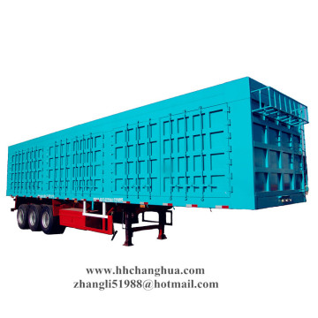 High quality 3axle curtain van trailer/cargo van trailer