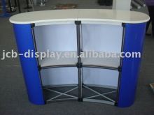 half-moon promotional table