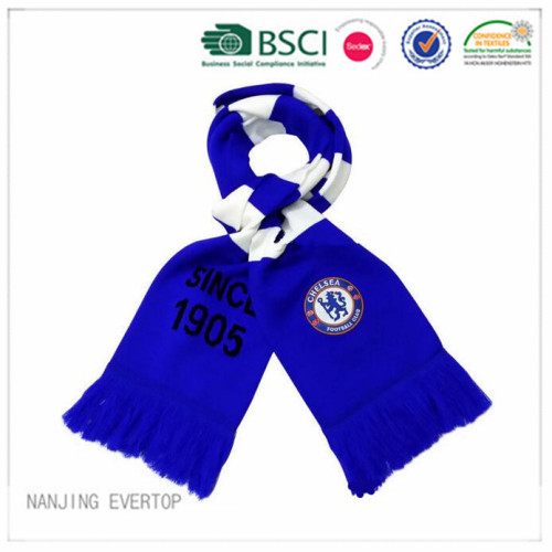 Khăn quàng fan hâm mộ Chelsea 100% Acrylic bóng đá mùa đông