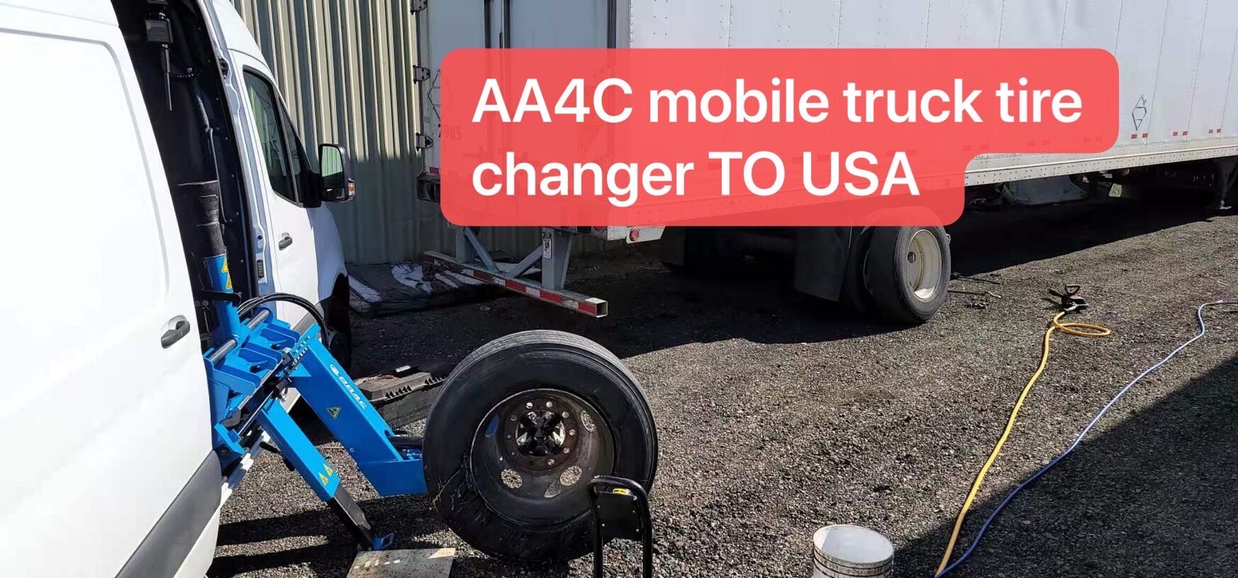 AA4C Mobile truck tire changer truck tyre changing machine AA-MTTC26S