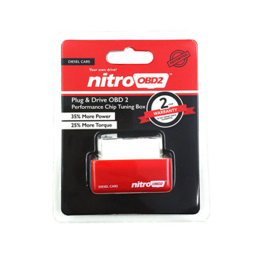 Nitroobd2 performance chip tuning box for diesel car, obd nitro chiptuning ecu flasher with Red color 35% More power