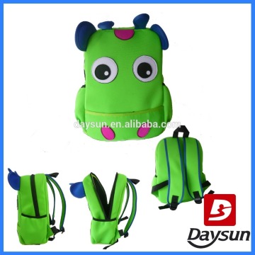 Green neoprene kids bag neoprene school bags