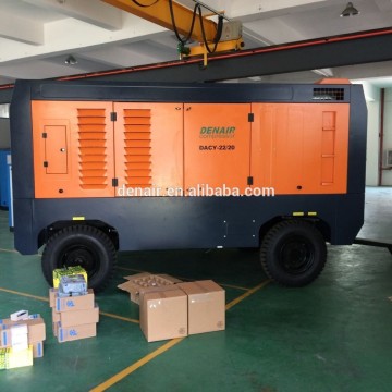 Portable air compressor for mining