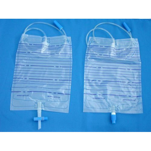 Urine Plastic Bag with Cross Valve