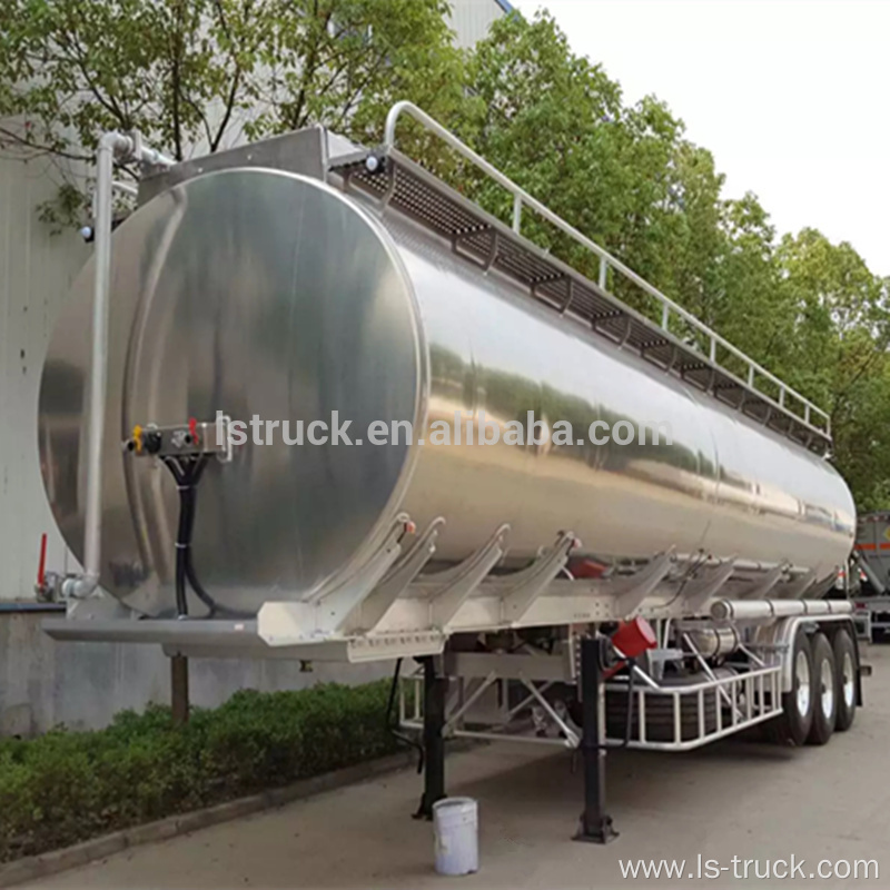 ADR standard Aluminum fuel tank trailer