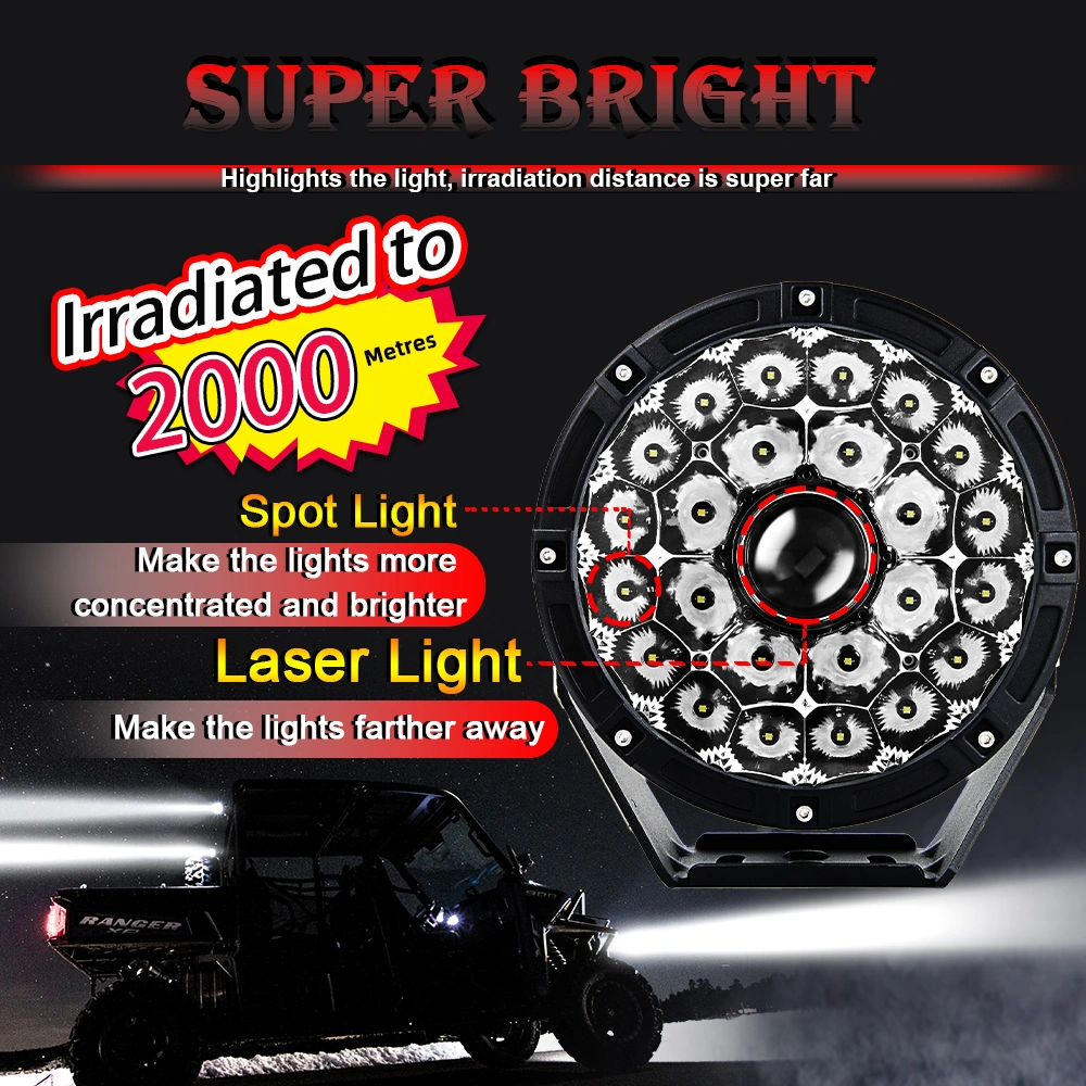 2020 New 2000m Lighting Round Driving LED Work Lamp, 160W 260W 185W 8.5
