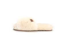 Open Toe Sheepskin Slider Slippers