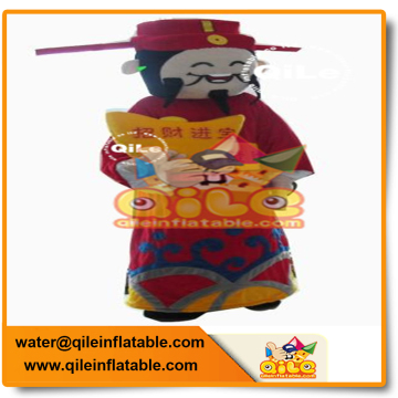 China God of Wealth mascot costume holiday clothes decorative outfit