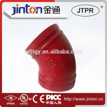 UL approved pipe connectors Casting 45 Degree elbow