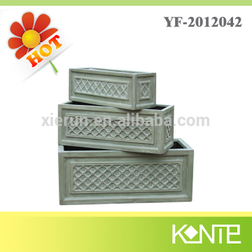 Rectangular flower pot decorations China supply