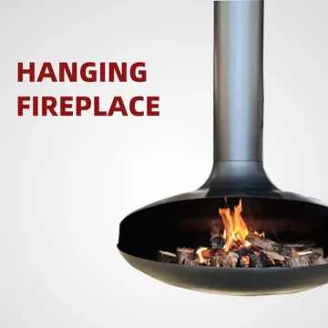 Insert Wood Burning Wall Mounted Fireplace Cast Iron Insert Hanging Fireplace Indoor