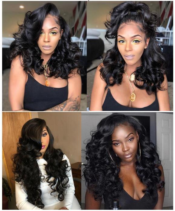Free Shipping Brazilian Loose Wave Bundles With Closure 100% Remy Hair 3 Bundles With 4*4 Lace Closure Free Part