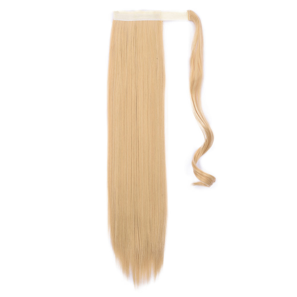 Julianna Hair Cheap Prices Large Curly Wave Blonde Ponytail Synthetic Hair Little Hairpiece Extension Girls Silk Ponytails