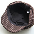 100% Polyester Felt Striped Ivy Cap