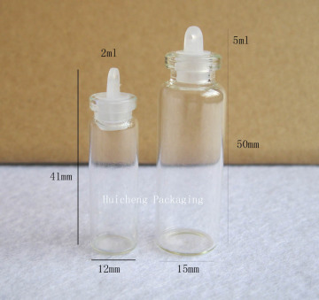 Mini glass perfume bottle pendant