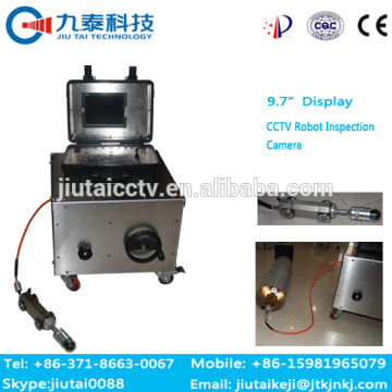 GT-102B pan and tilt sewer pipe inspection camera robot|pipe line inspection surveillance robot
