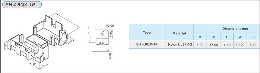 Enchufe de vaina dura del terminal hembra de nylon Nylon Female Terminal Hard Sheath Plug