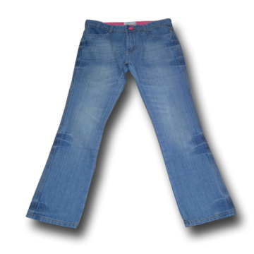 girls light blue wash flare jeans