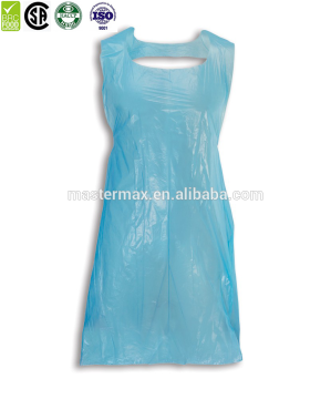 Hot sales and clean disposable HDPE kitchen aprons