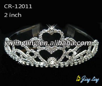 Heart Bridal Accessories Hair Crowns