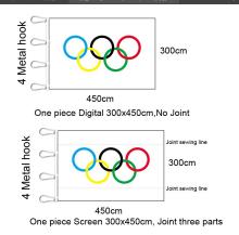 Olympic Polyester Flag 300x450cm