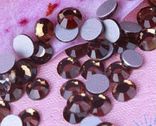 Lt.colorado topaz, flat back rhinestone,non hotfix rhinestone,