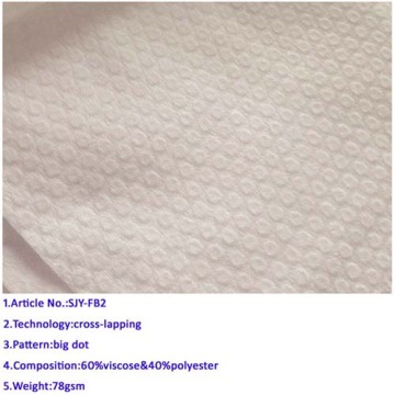 Nonwoven fabric in polyester