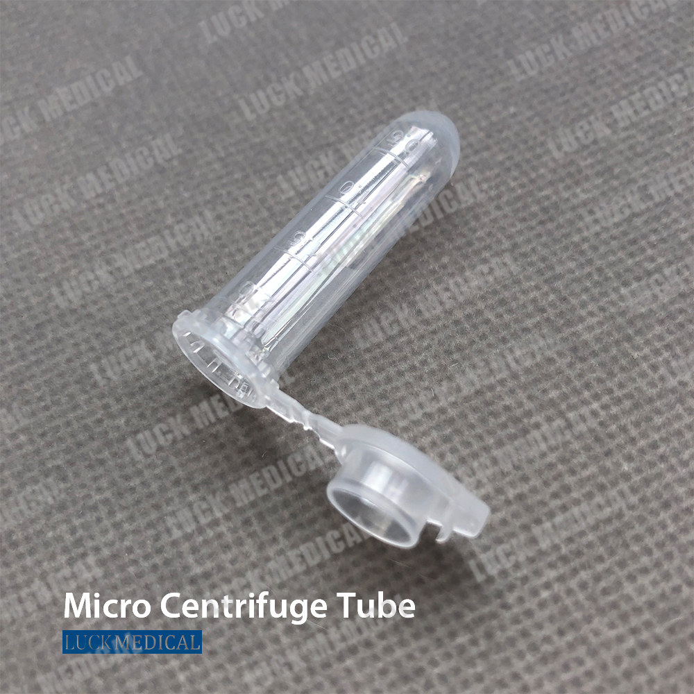 Tubo de microcentrífuga com tampa plana MCT
